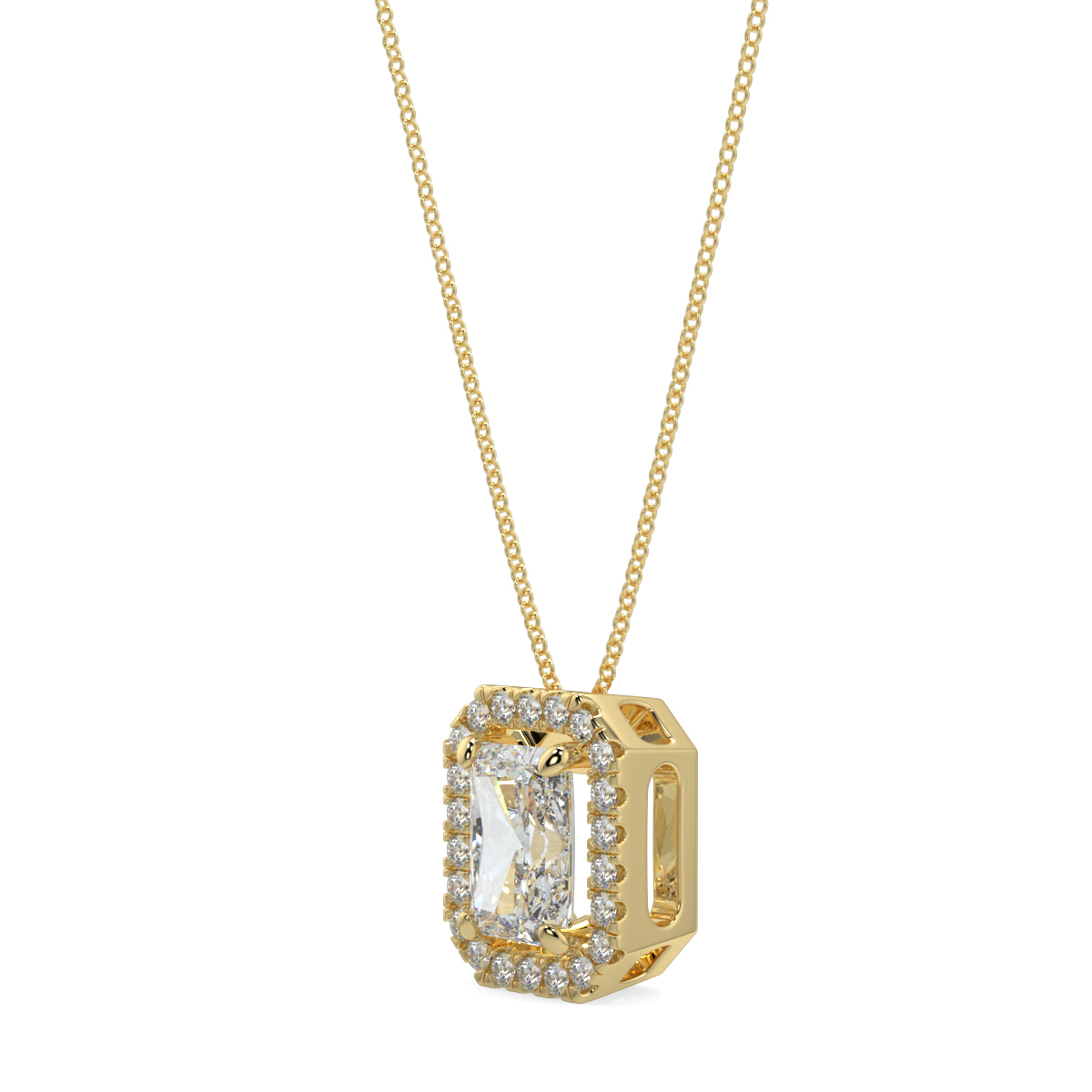 Halo Diamond Pendant