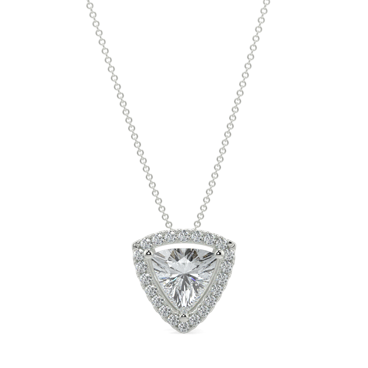 Halo Diamond Pendant