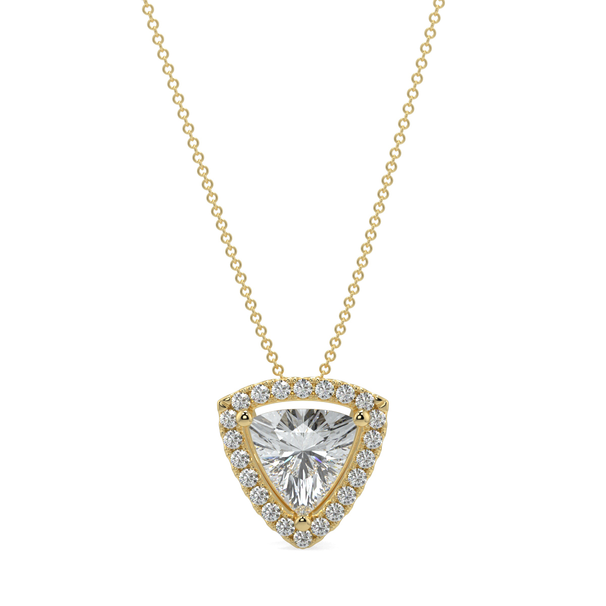 Halo Diamond Pendant