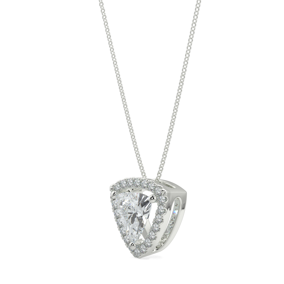 Halo Diamond Pendant