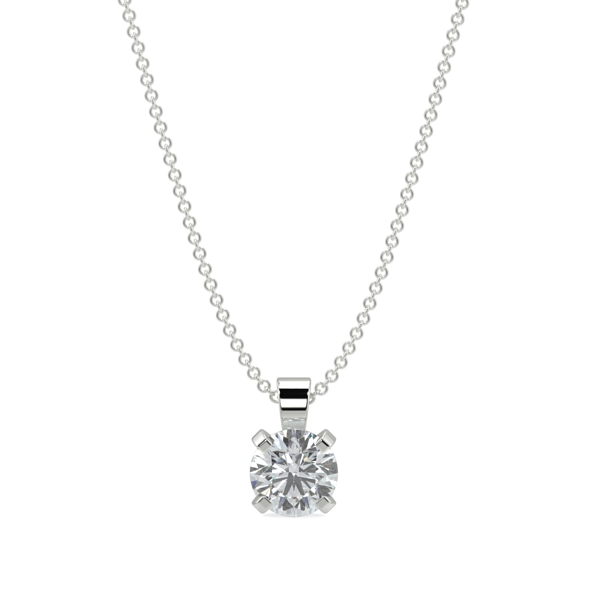 Solitaire Diamond Pendant