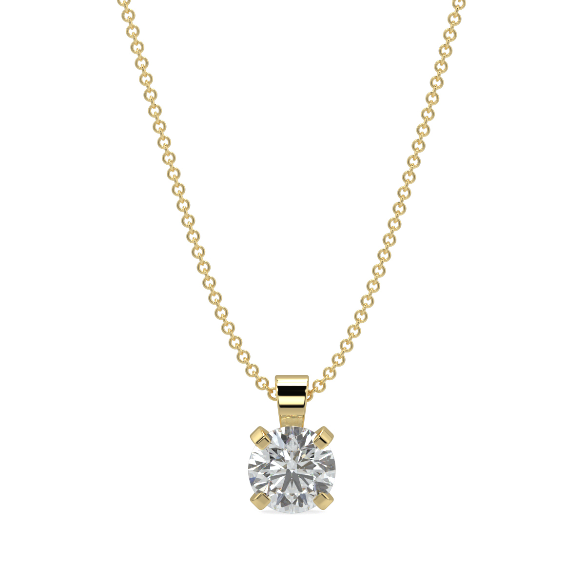 Solitaire Diamond Pendant