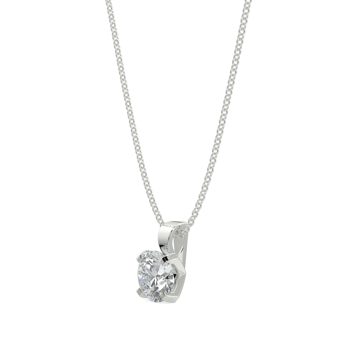 Solitaire Diamond Pendant