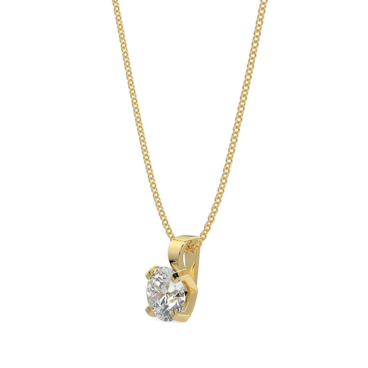 Solitaire Diamond Pendant
