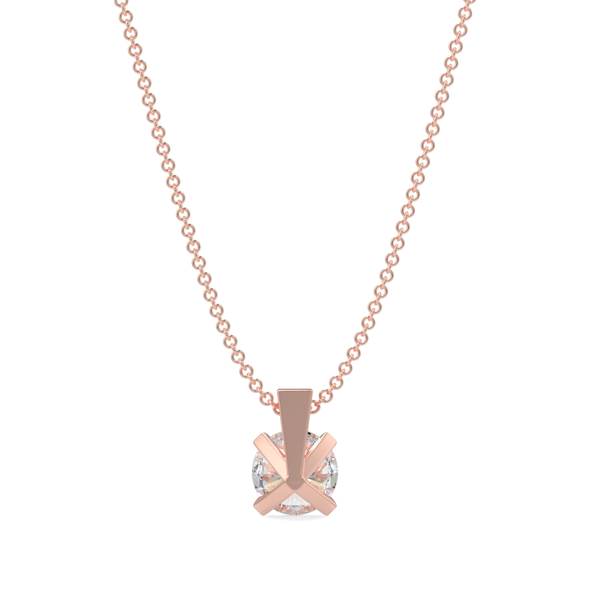 Solitaire Diamond Pendant