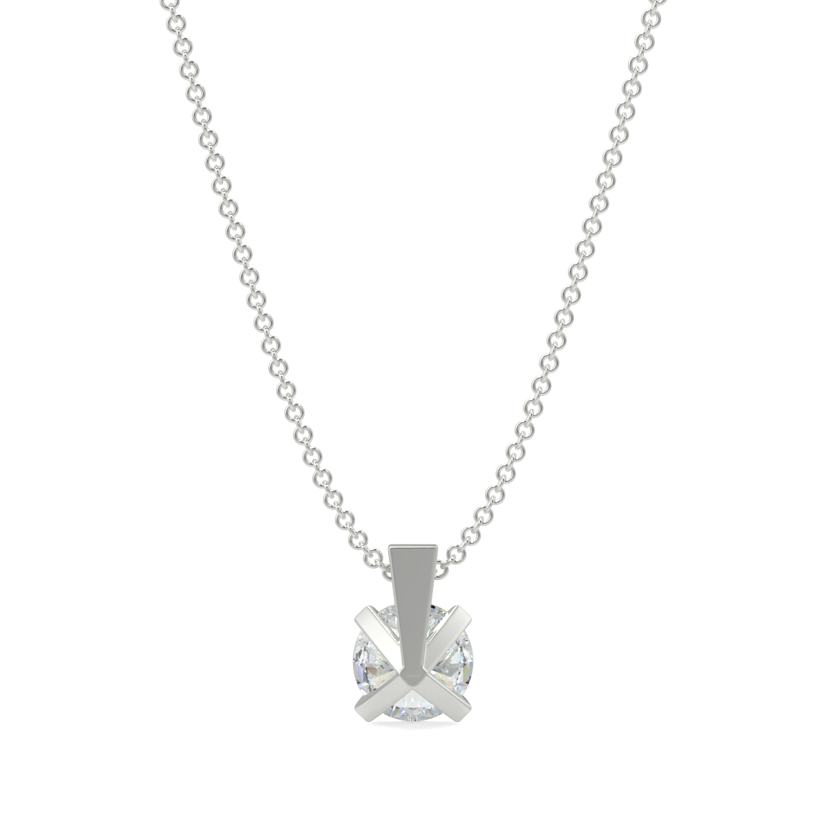 Solitaire Diamond Pendant