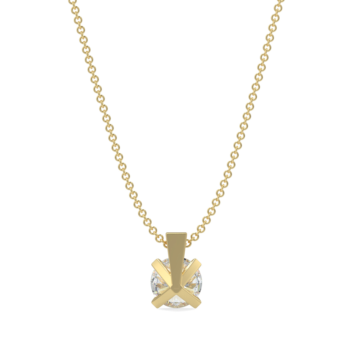 Solitaire Diamond Pendant