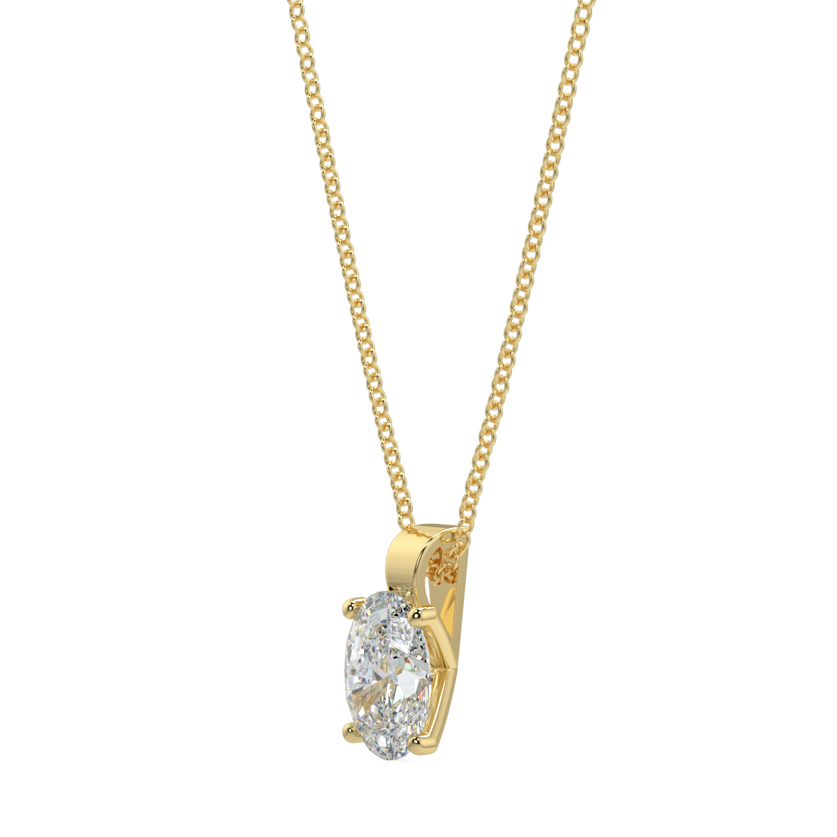 Solitaire Diamond Pendant