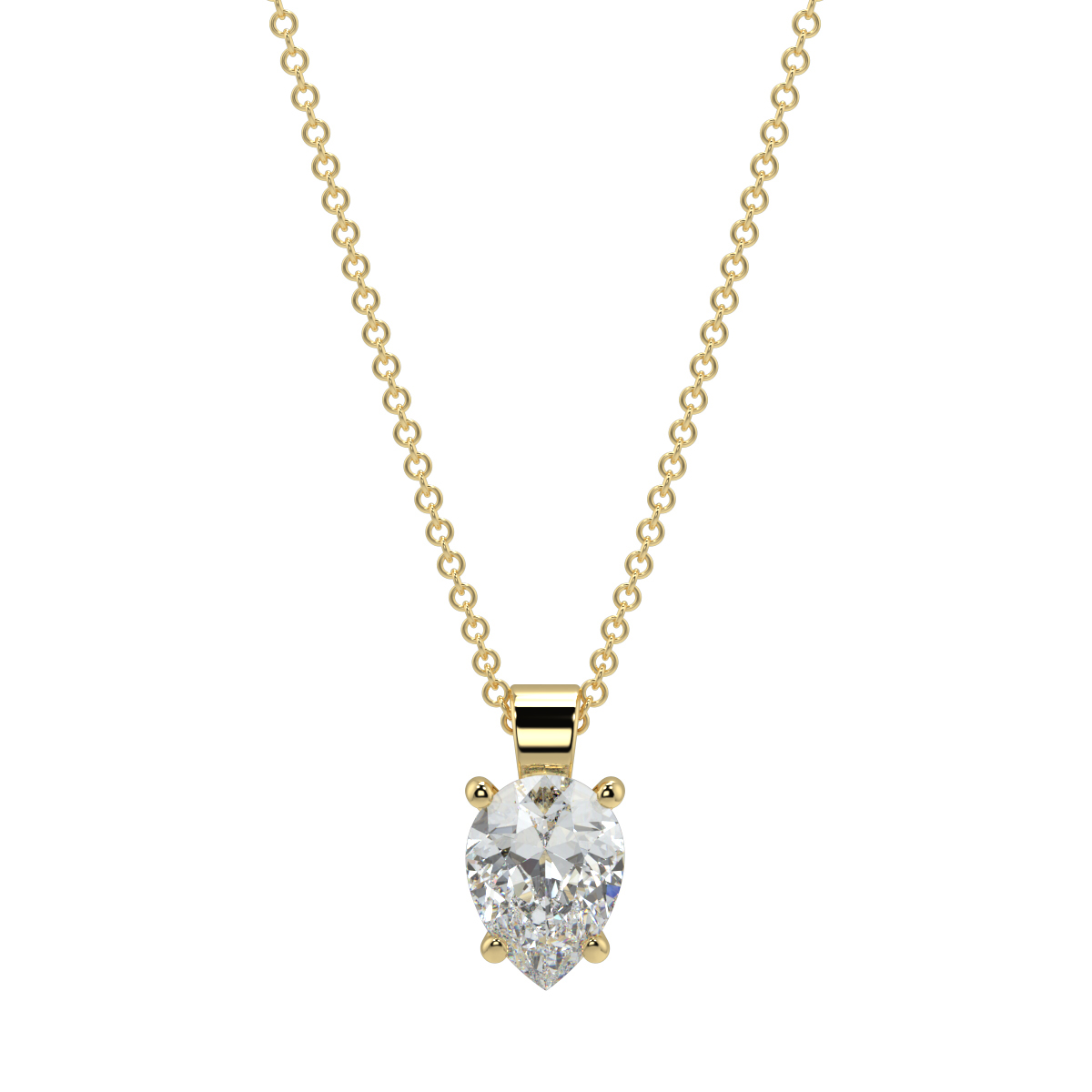 Solitaire Diamond Pendant