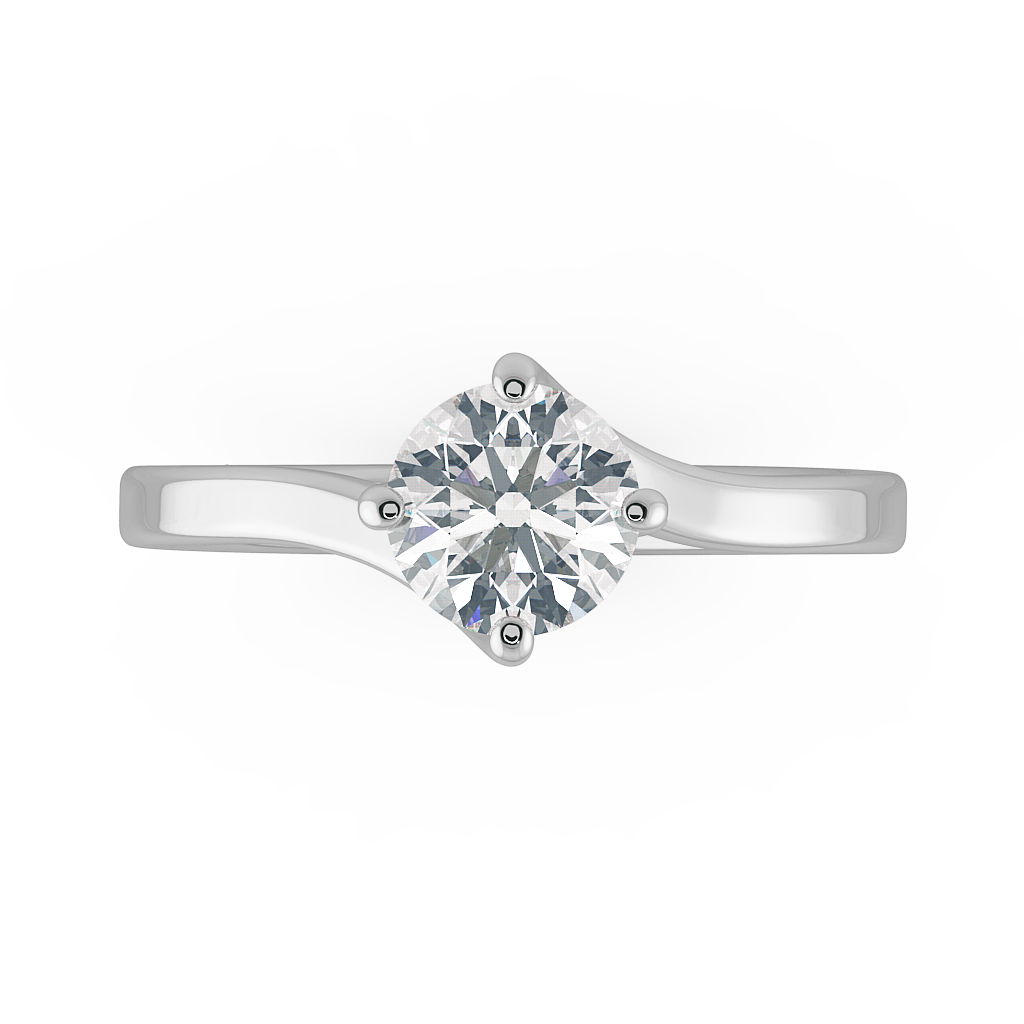 Round Solitaire Engagement Rings