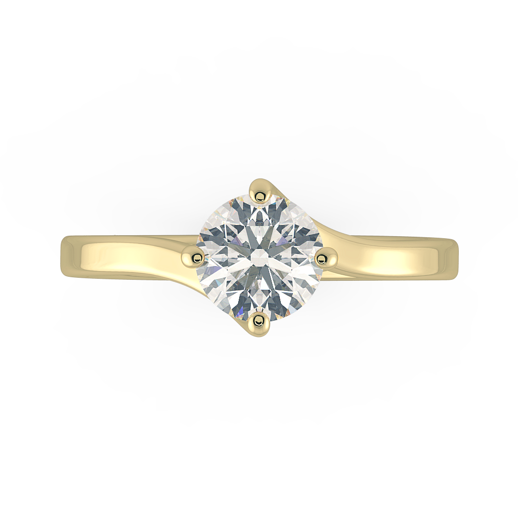 Round Solitaire Engagement Rings