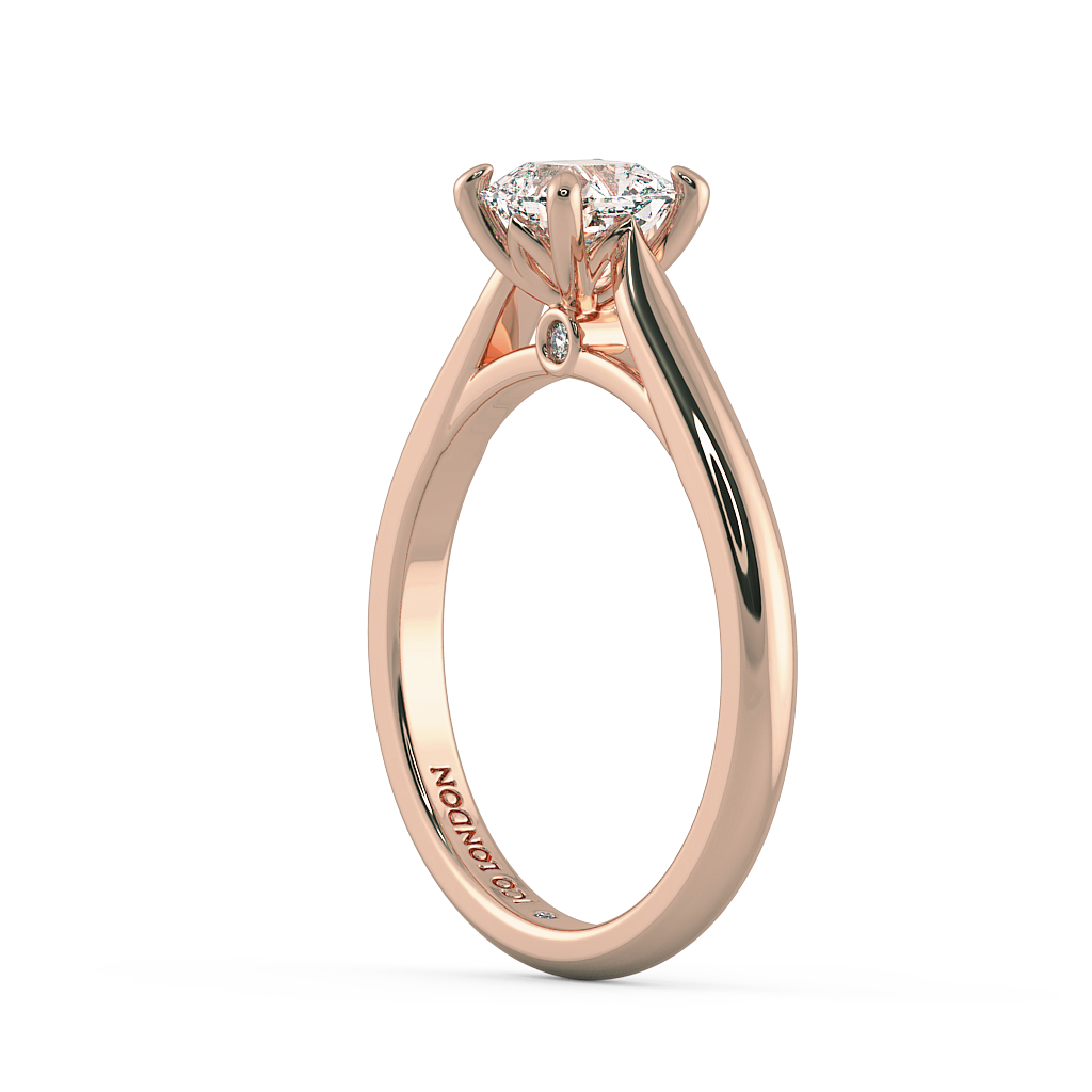 Asscher Solitaire Engagement Rings