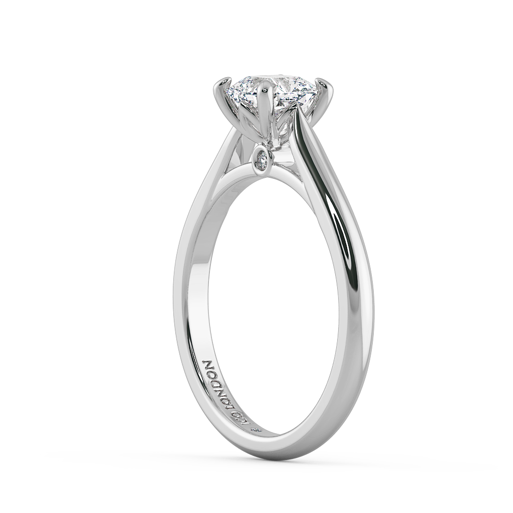 Asscher Solitaire Engagement Rings