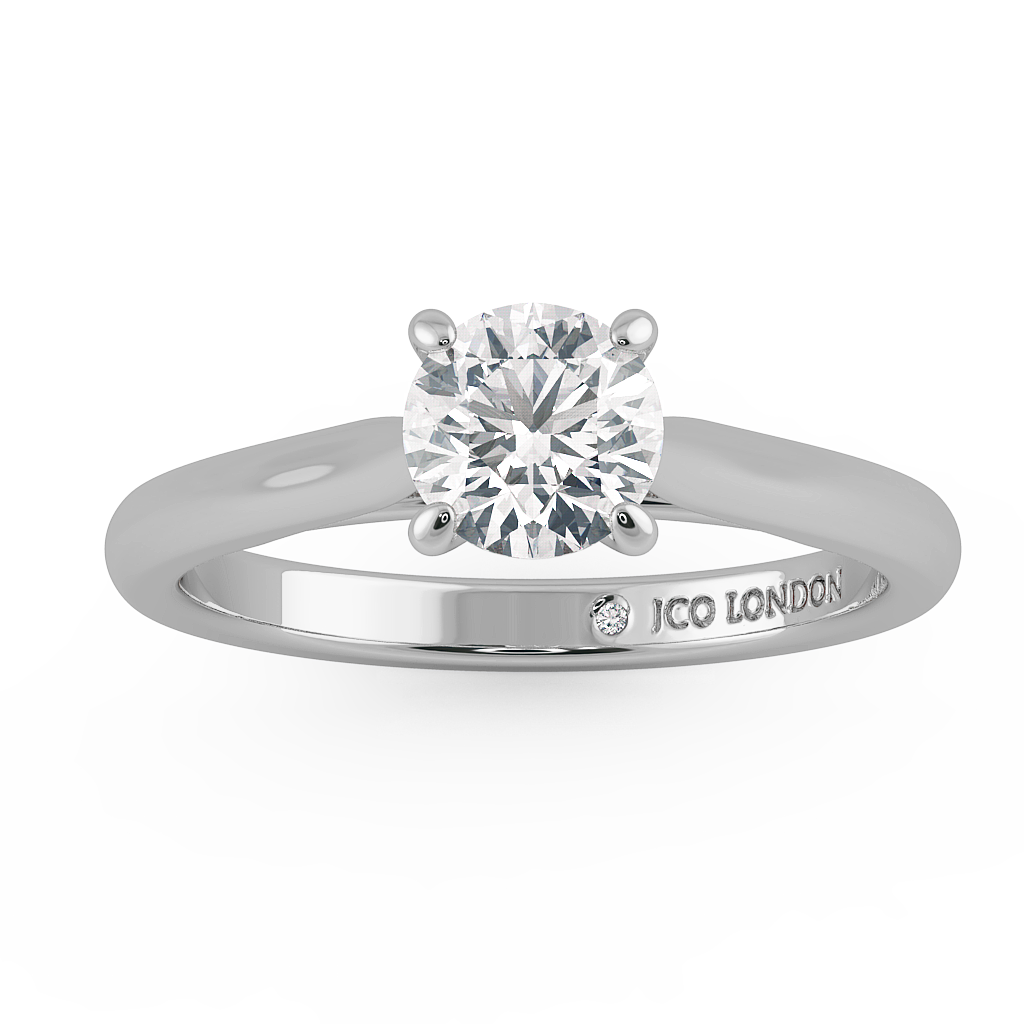 Round Solitaire Engagement Rings