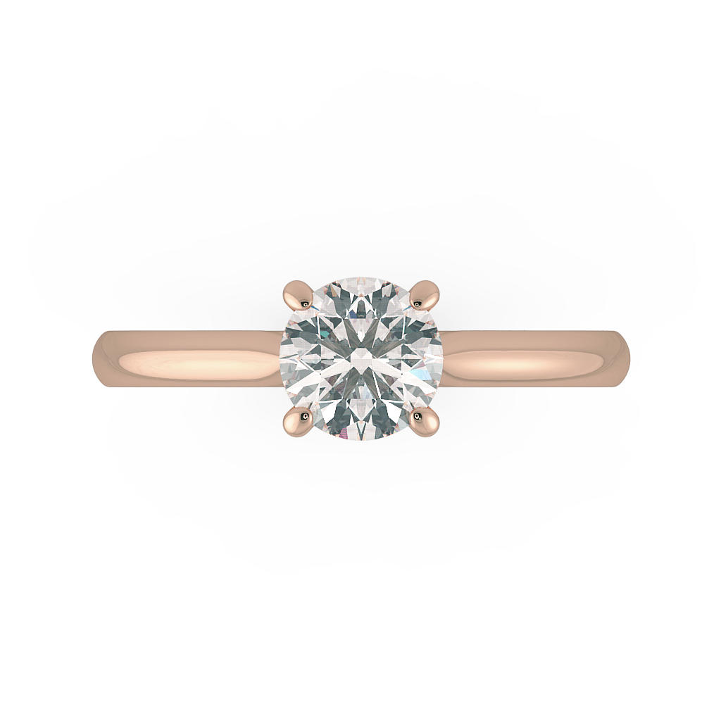 Round Solitaire Engagement Rings