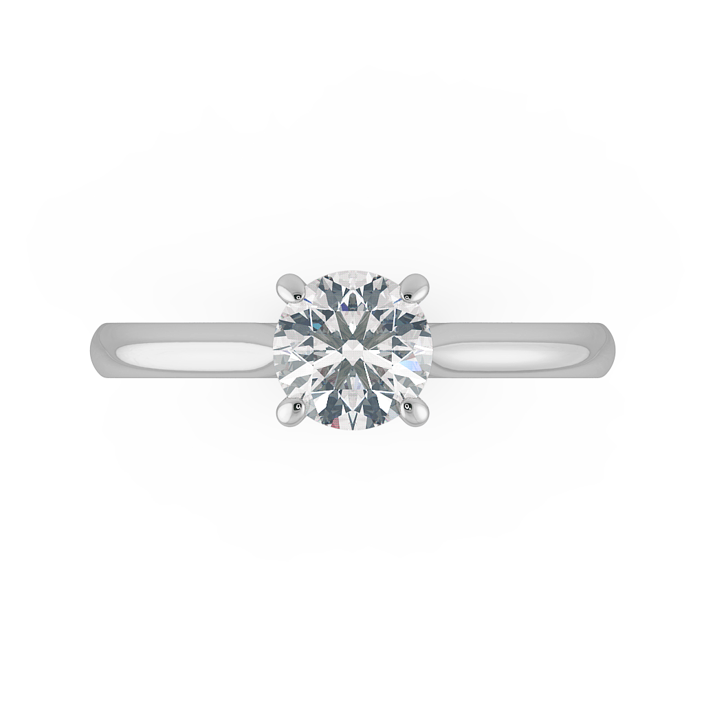 Round Solitaire Engagement Rings