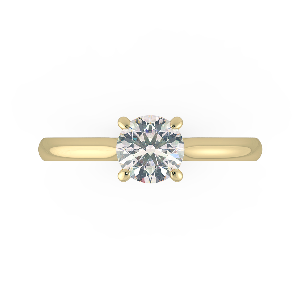 Round Solitaire Engagement Rings