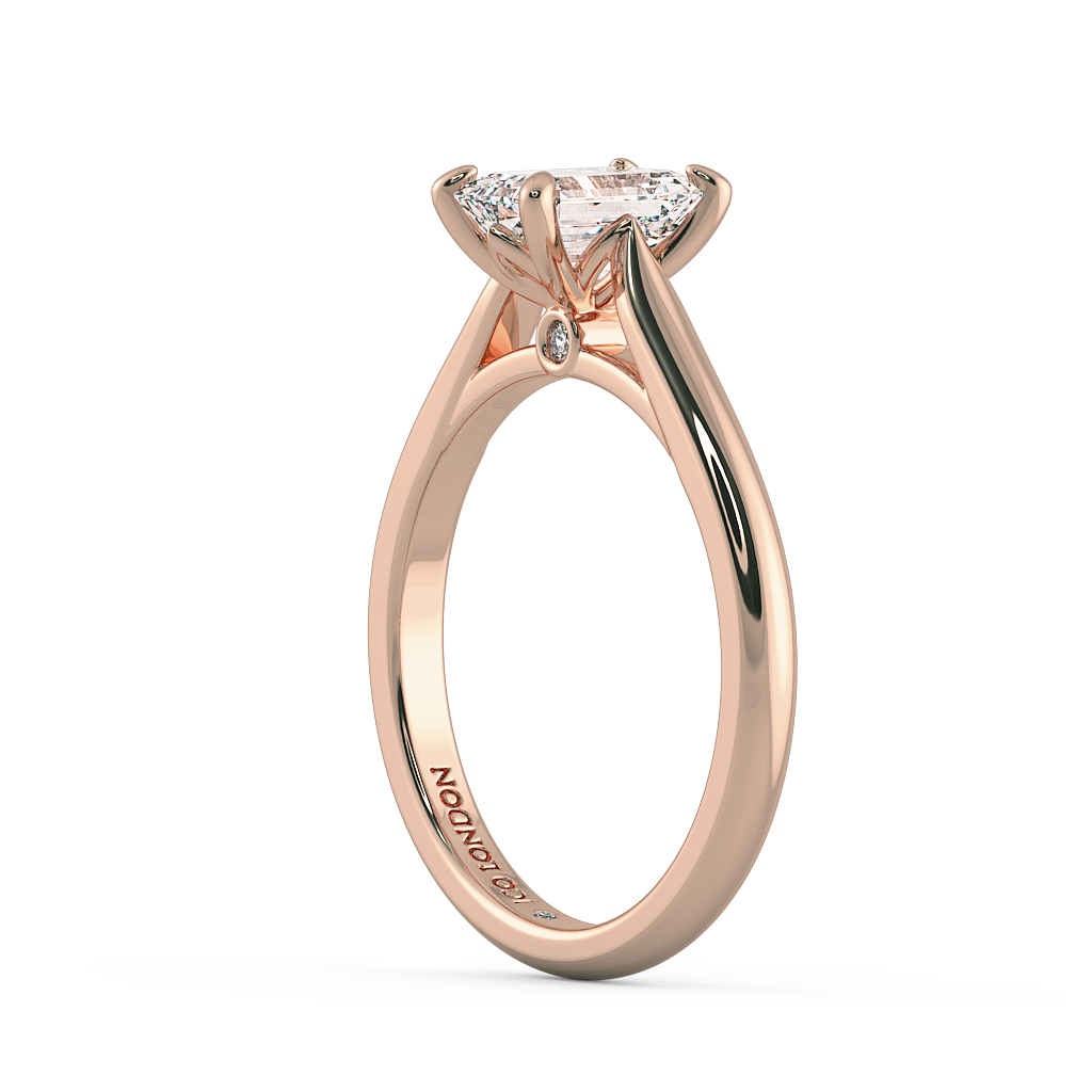 Emerald Solitaire Engagement Rings