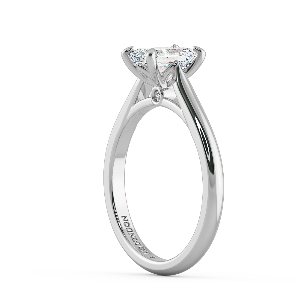 Emerald Solitaire Engagement Rings