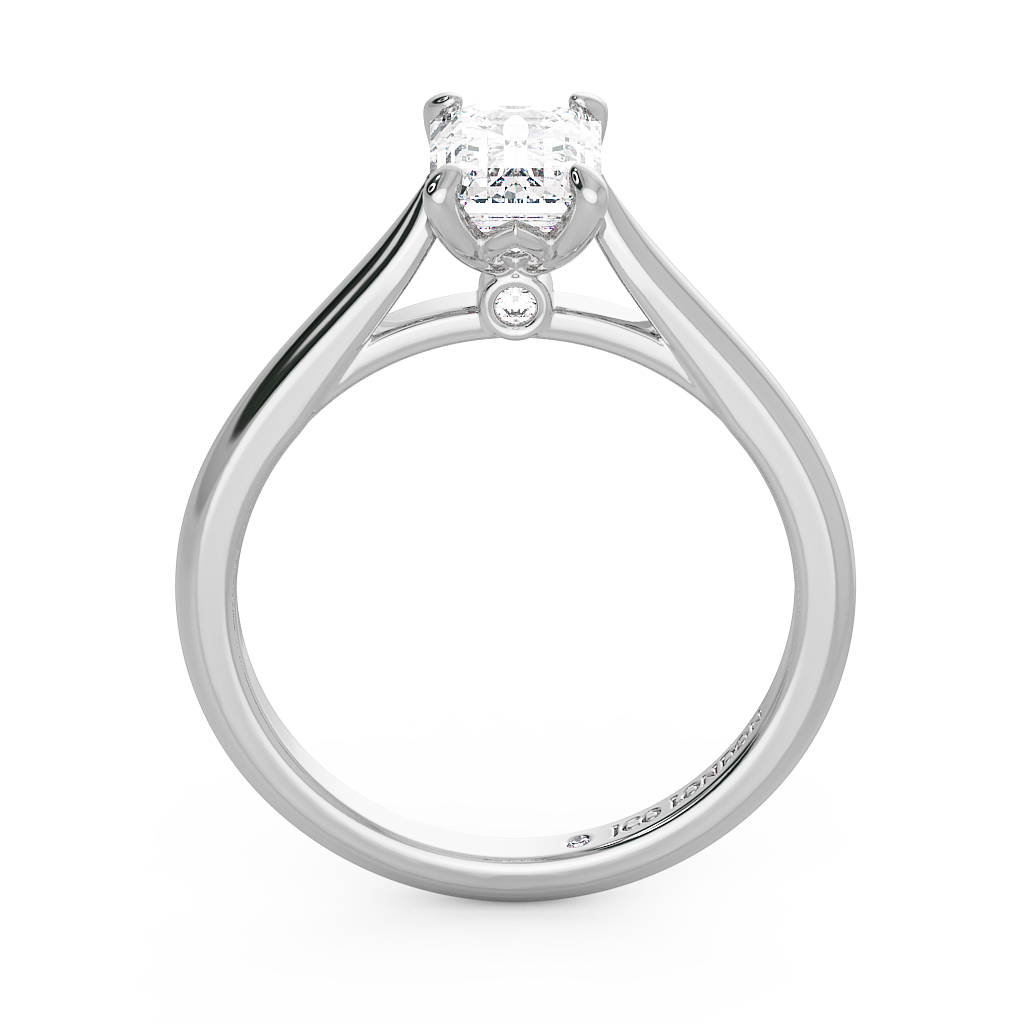 Emerald Solitaire Engagement Rings