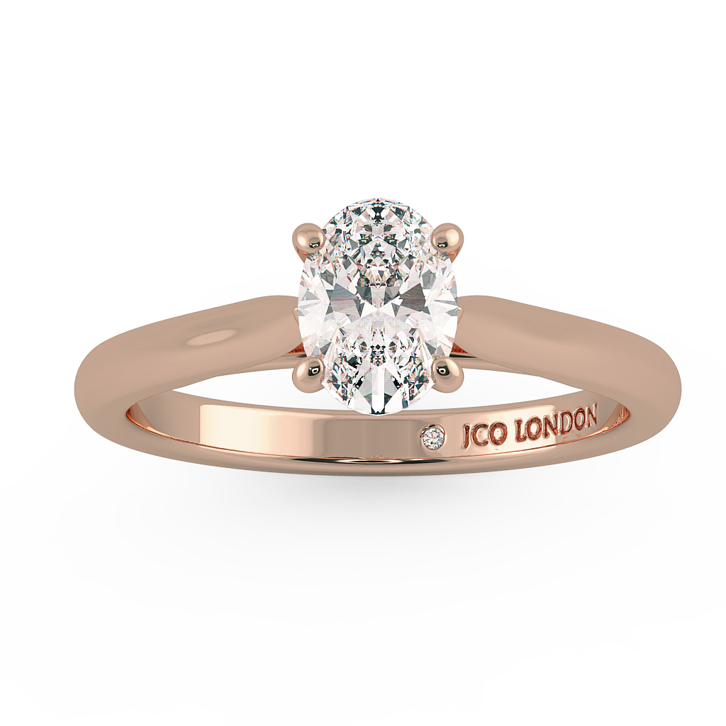 Oval Solitaire Engagement Rings