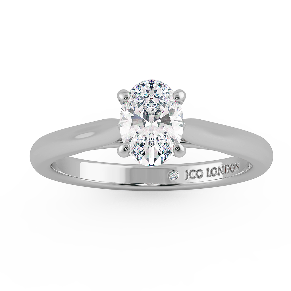 Oval Solitaire Engagement Rings