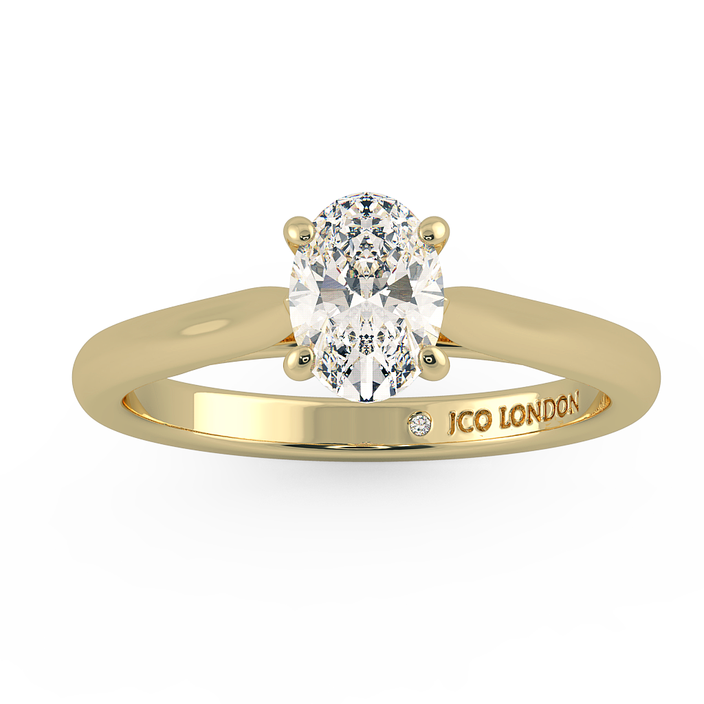 Oval Solitaire Engagement Rings