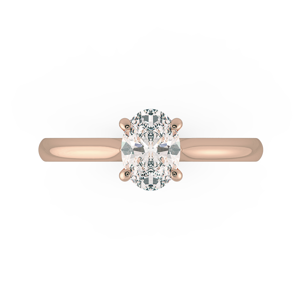 Oval Solitaire Engagement Rings