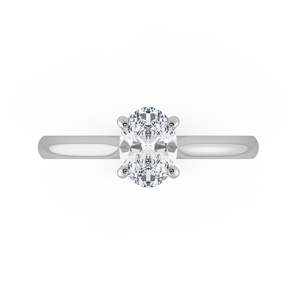 Oval Solitaire Engagement Rings