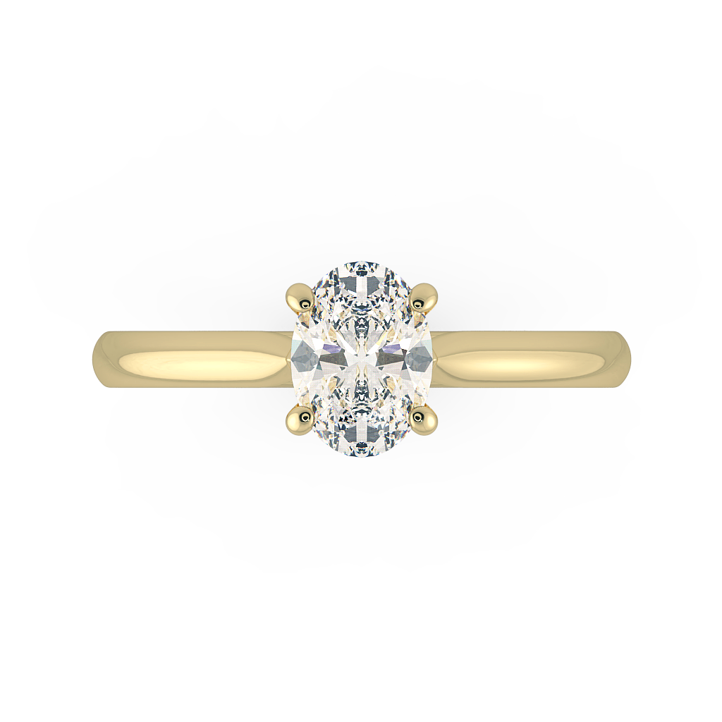 Oval Solitaire Engagement Rings