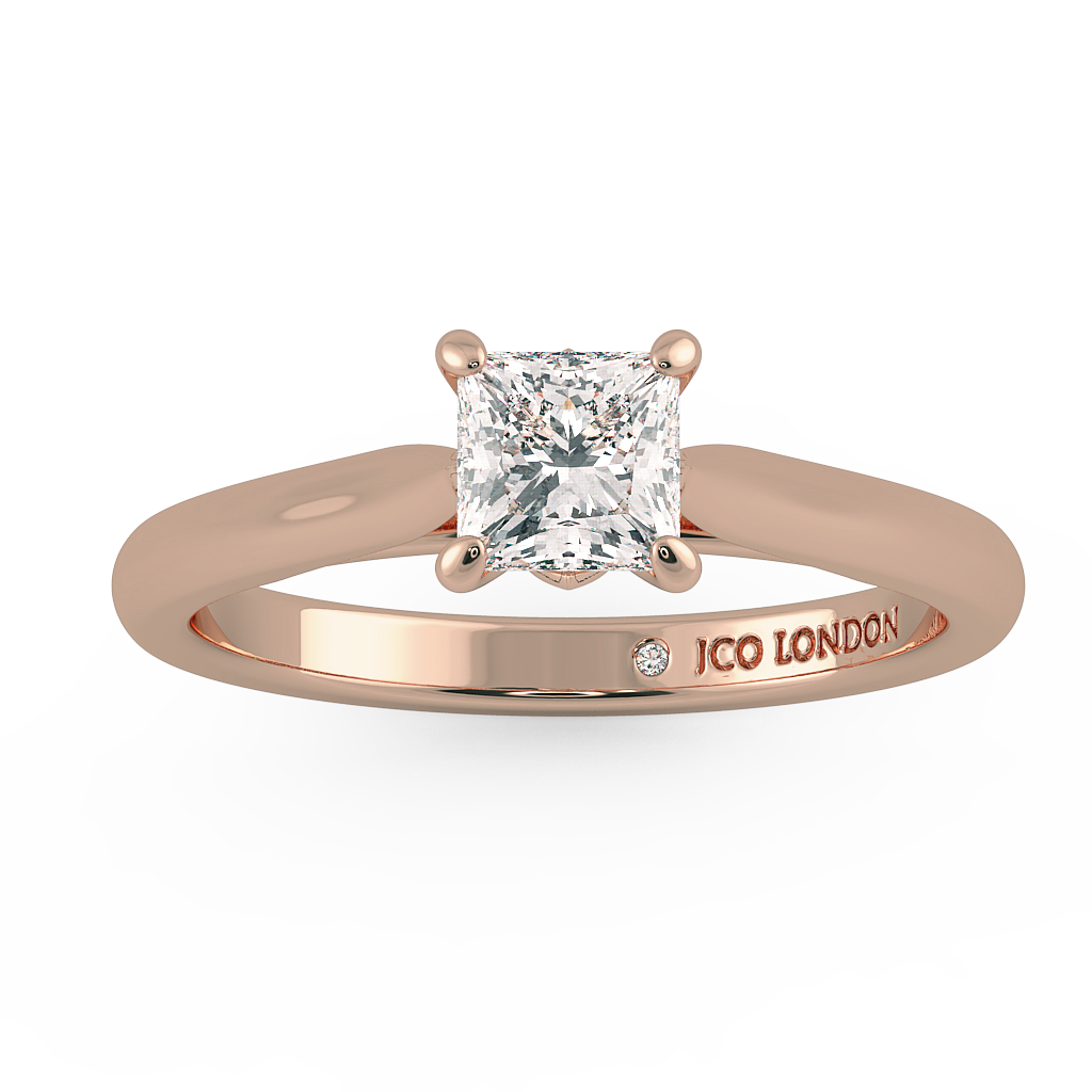 Princess Solitaire Engagement Rings