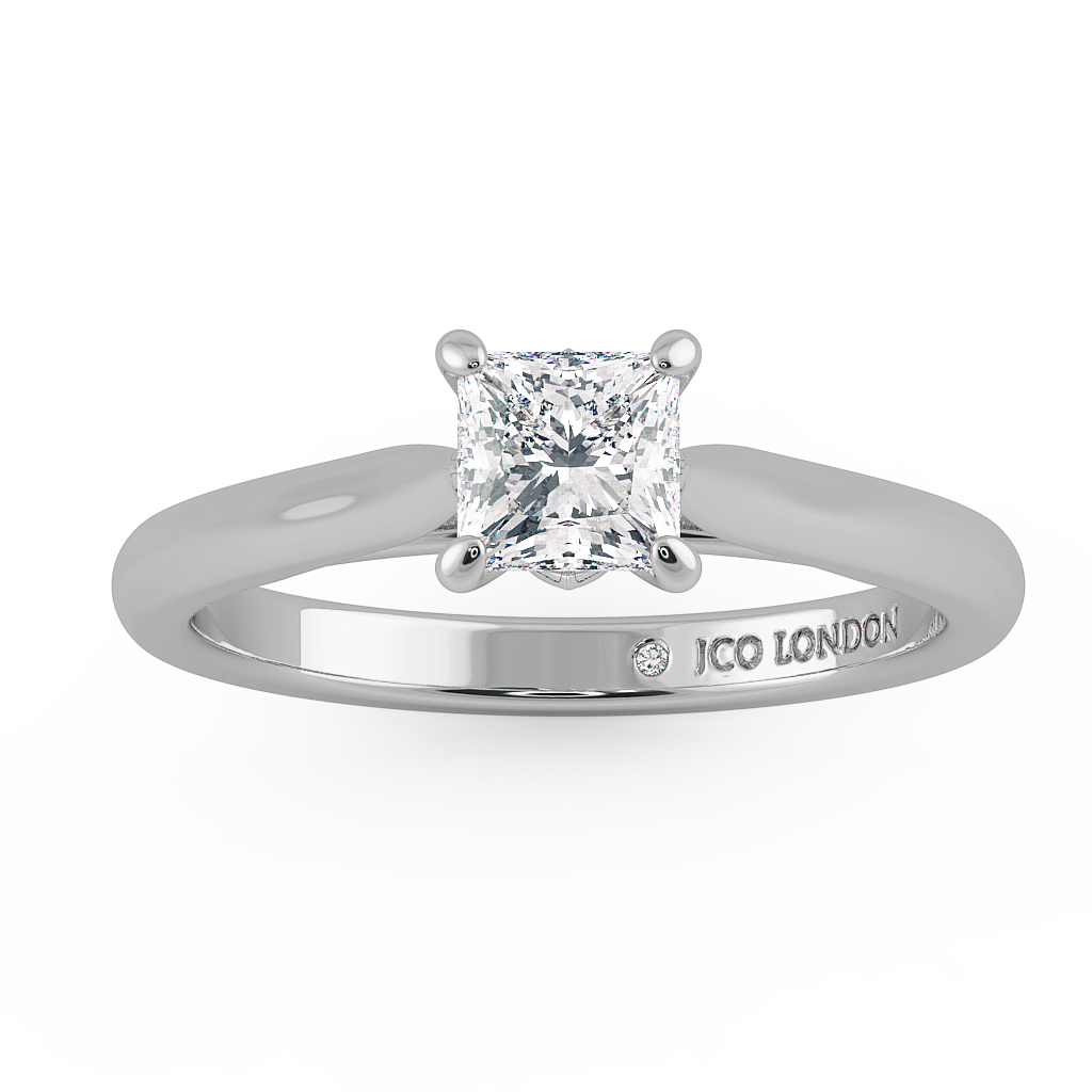 Princess Solitaire Engagement Rings