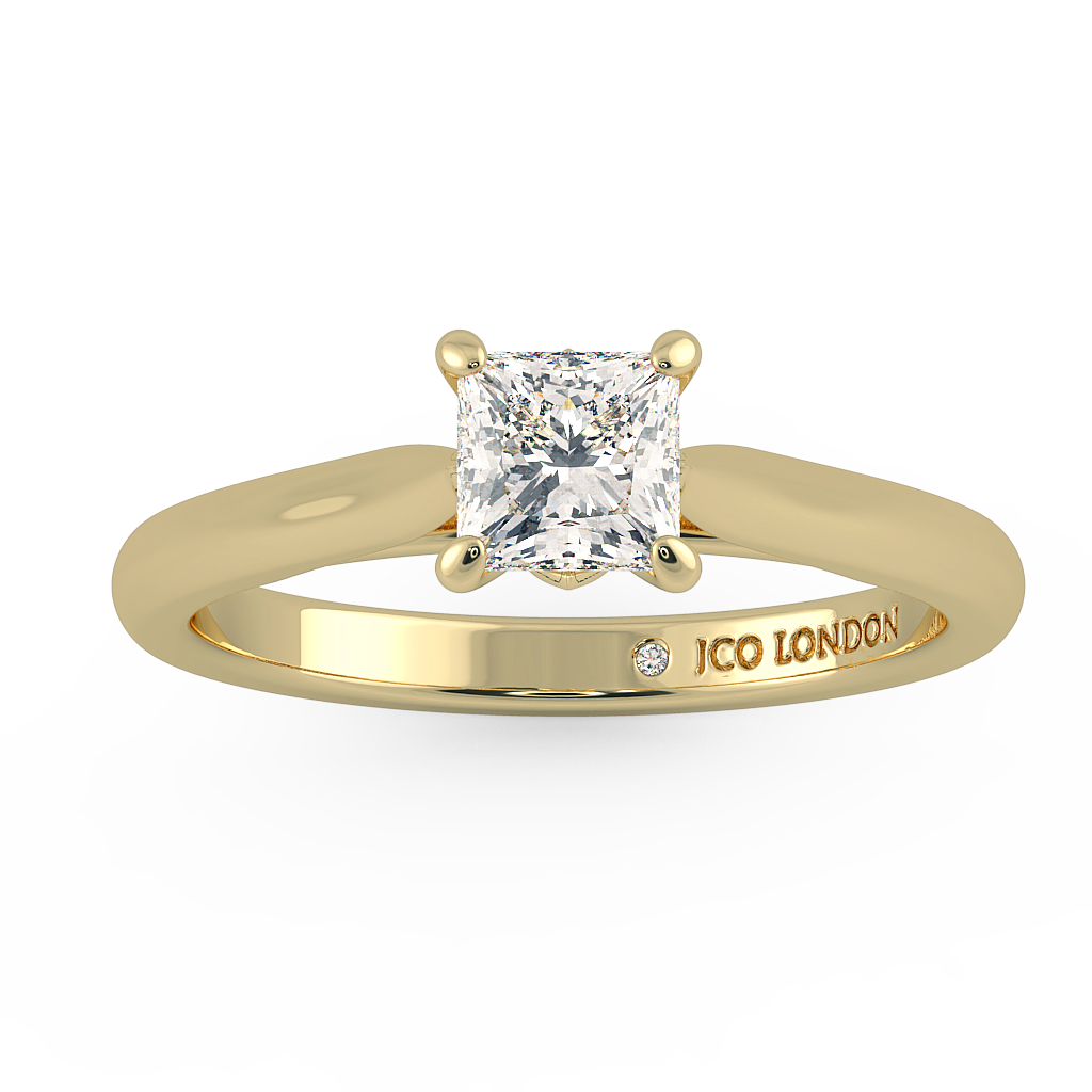 Princess Solitaire Engagement Rings