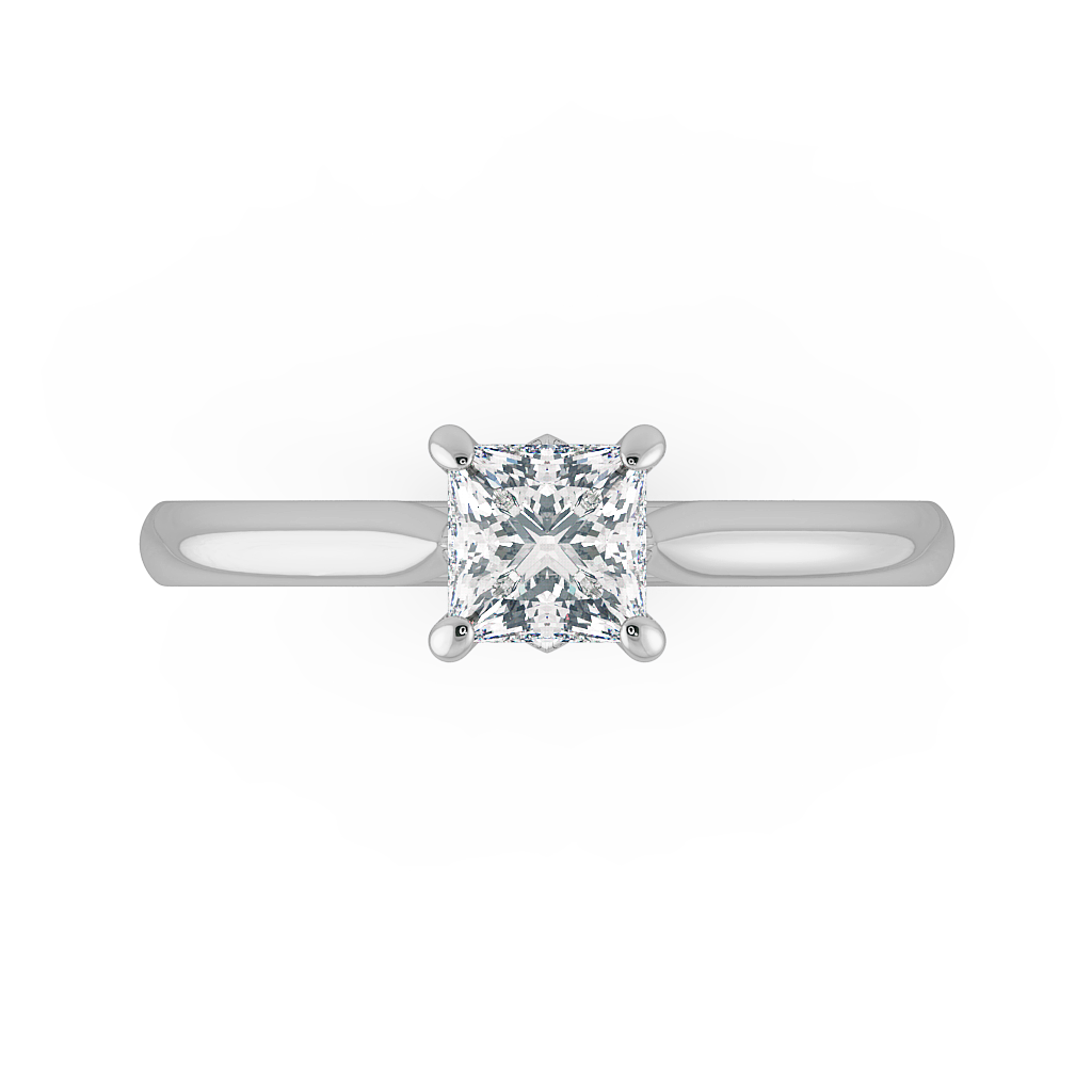 Princess Solitaire Engagement Rings