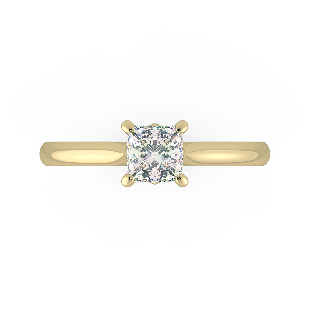 Princess Solitaire Engagement Rings