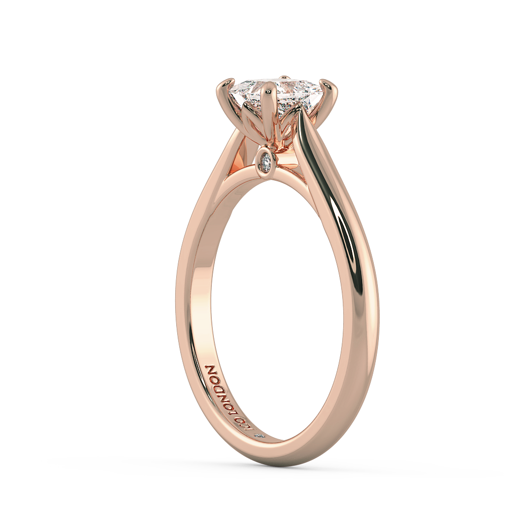 Princess Solitaire Engagement Rings
