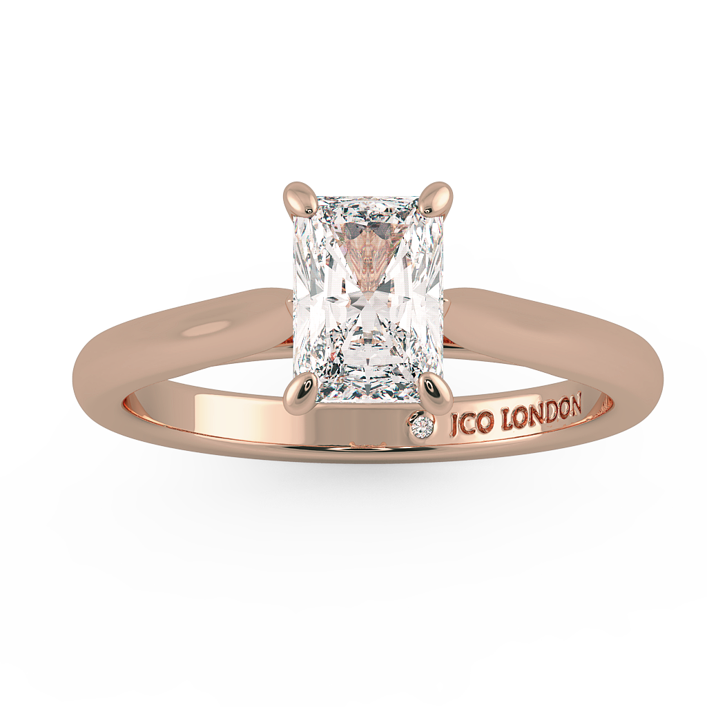 Radiant Solitaire Engagement Rings