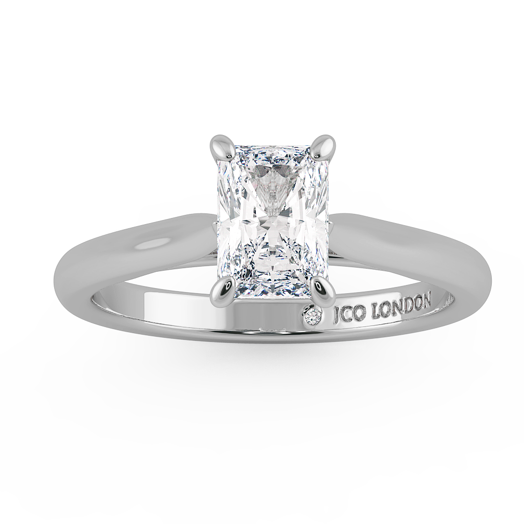 Radiant Solitaire Engagement Rings