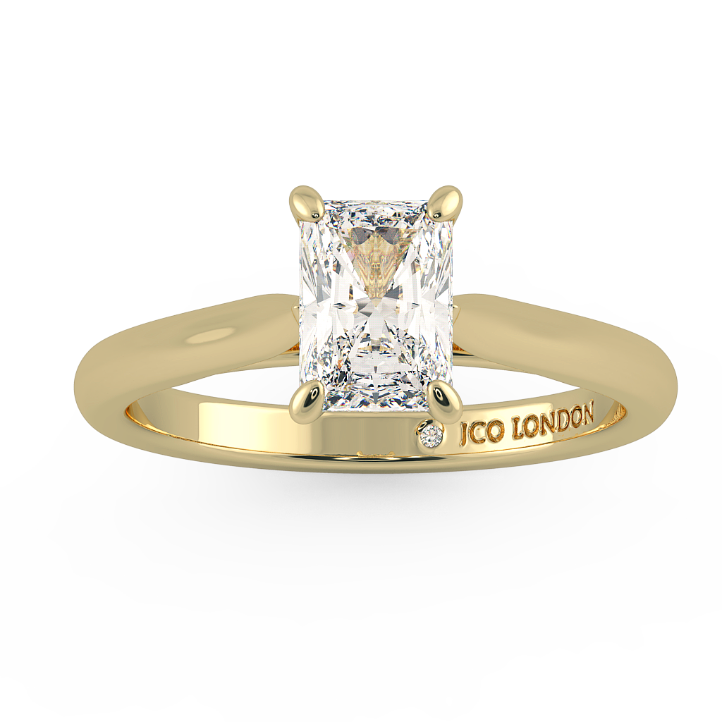 Radiant Solitaire Engagement Rings
