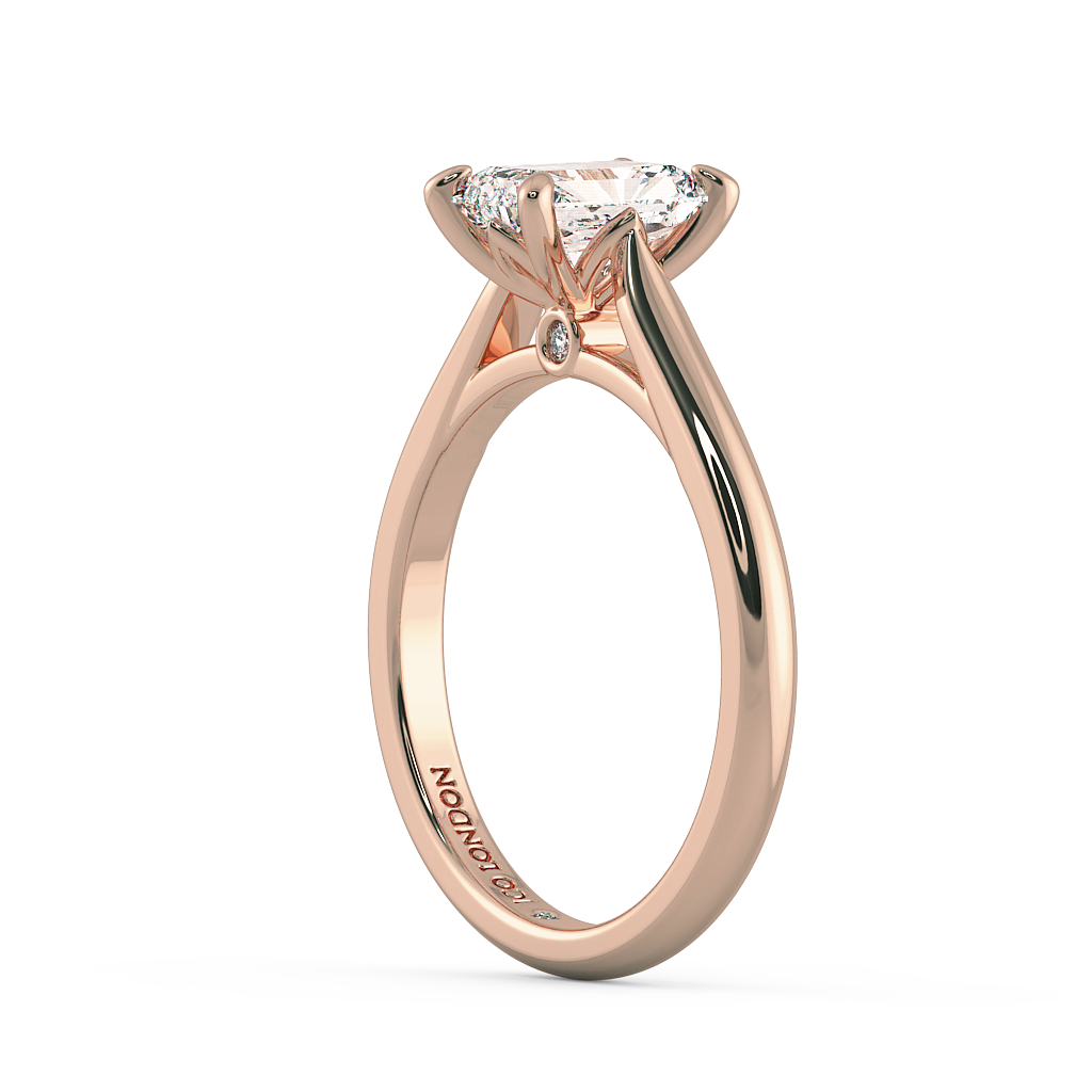 Radiant Solitaire Engagement Rings