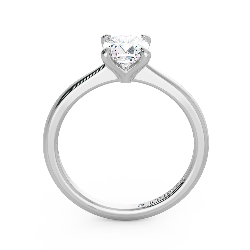 Cushion Solitaire Engagement Rings