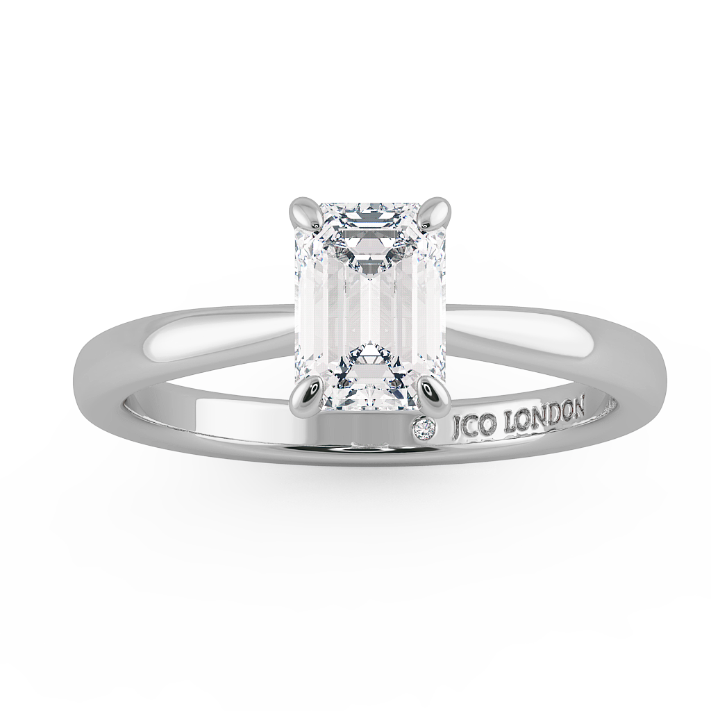Emerald Solitaire Engagement Rings