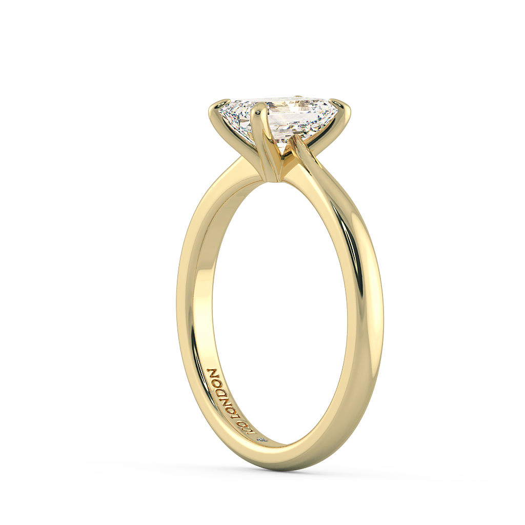 Emerald Solitaire Engagement Rings