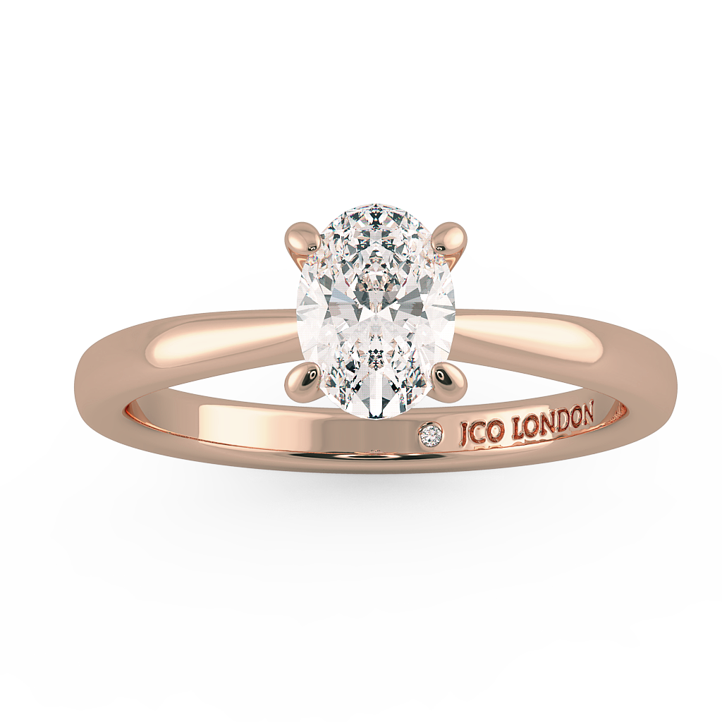 Oval Solitaire Engagement Rings