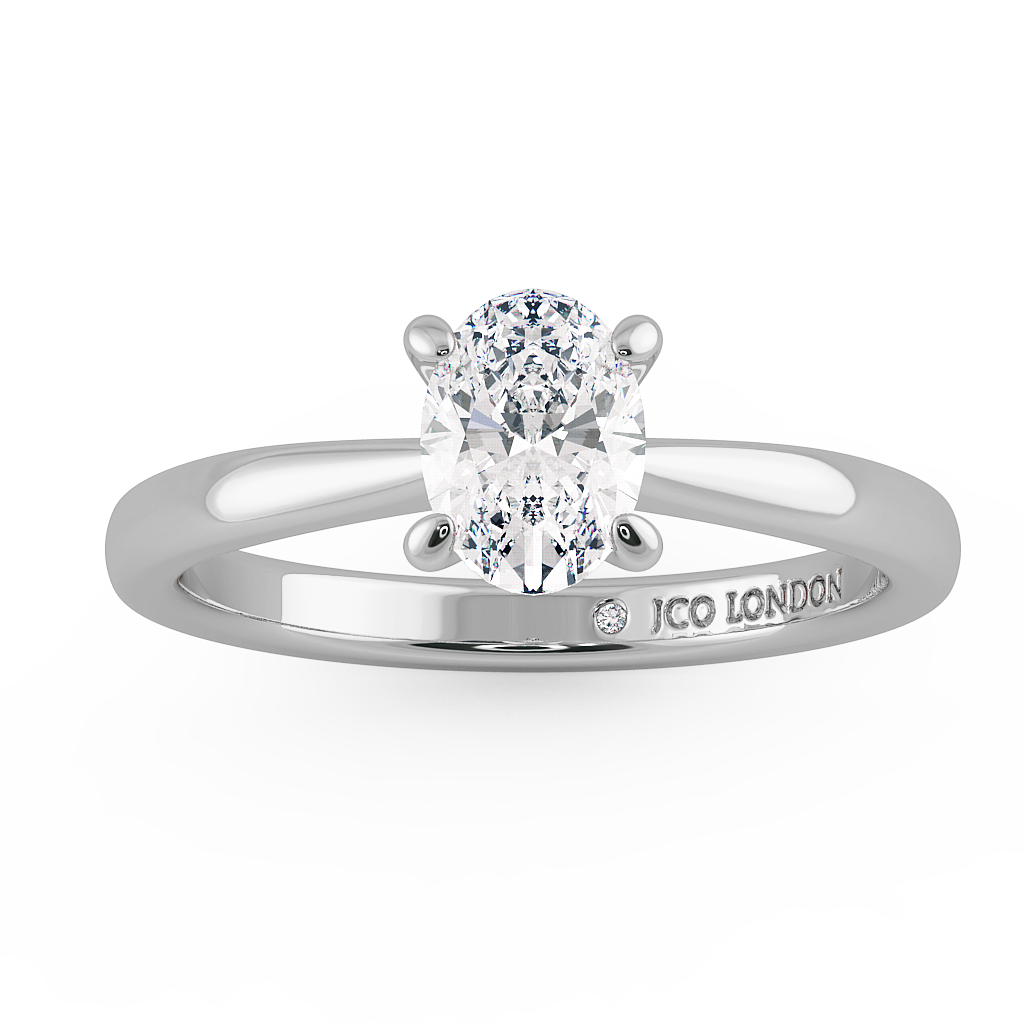 Oval Solitaire Engagement Rings
