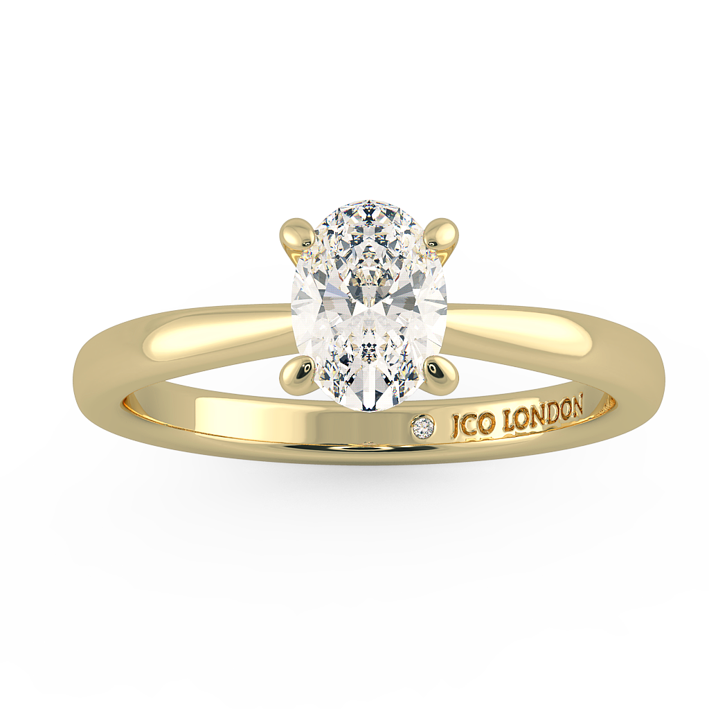 Oval Solitaire Engagement Rings