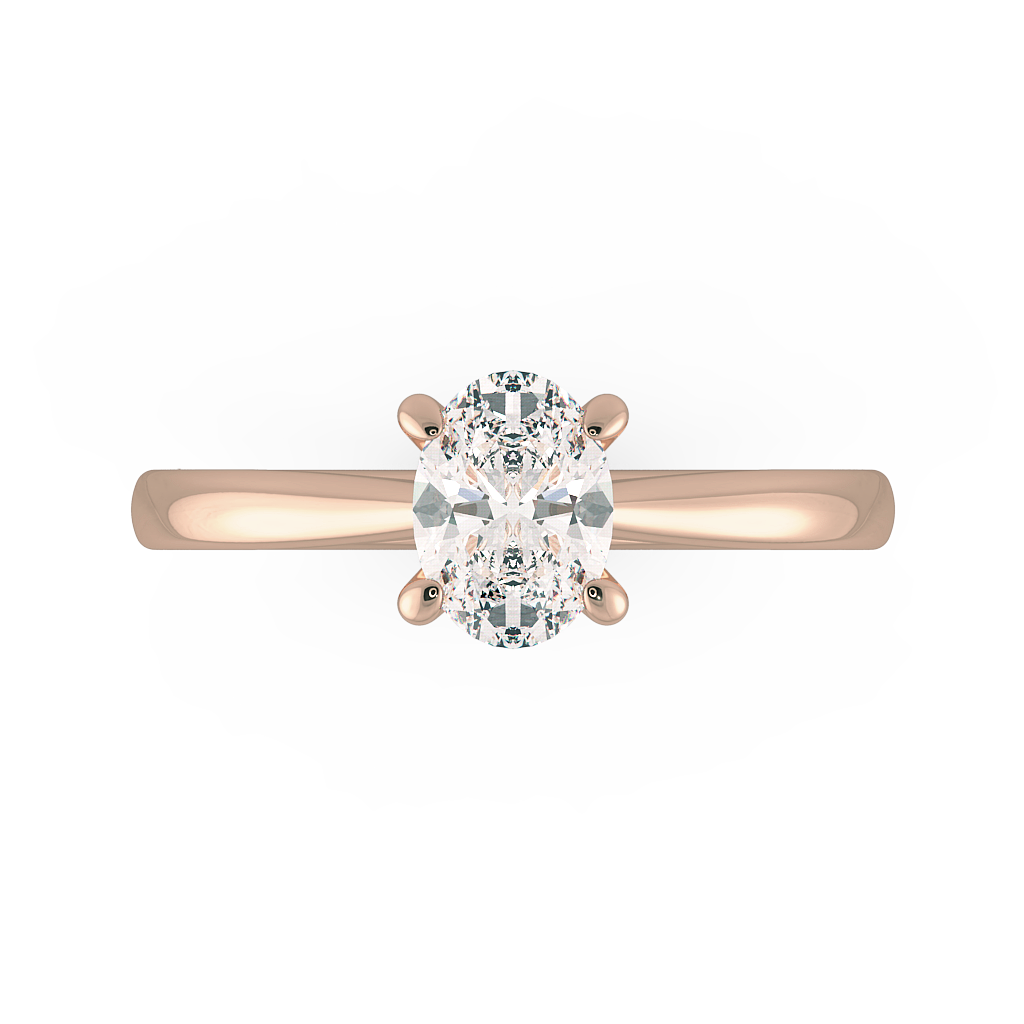 Oval Solitaire Engagement Rings
