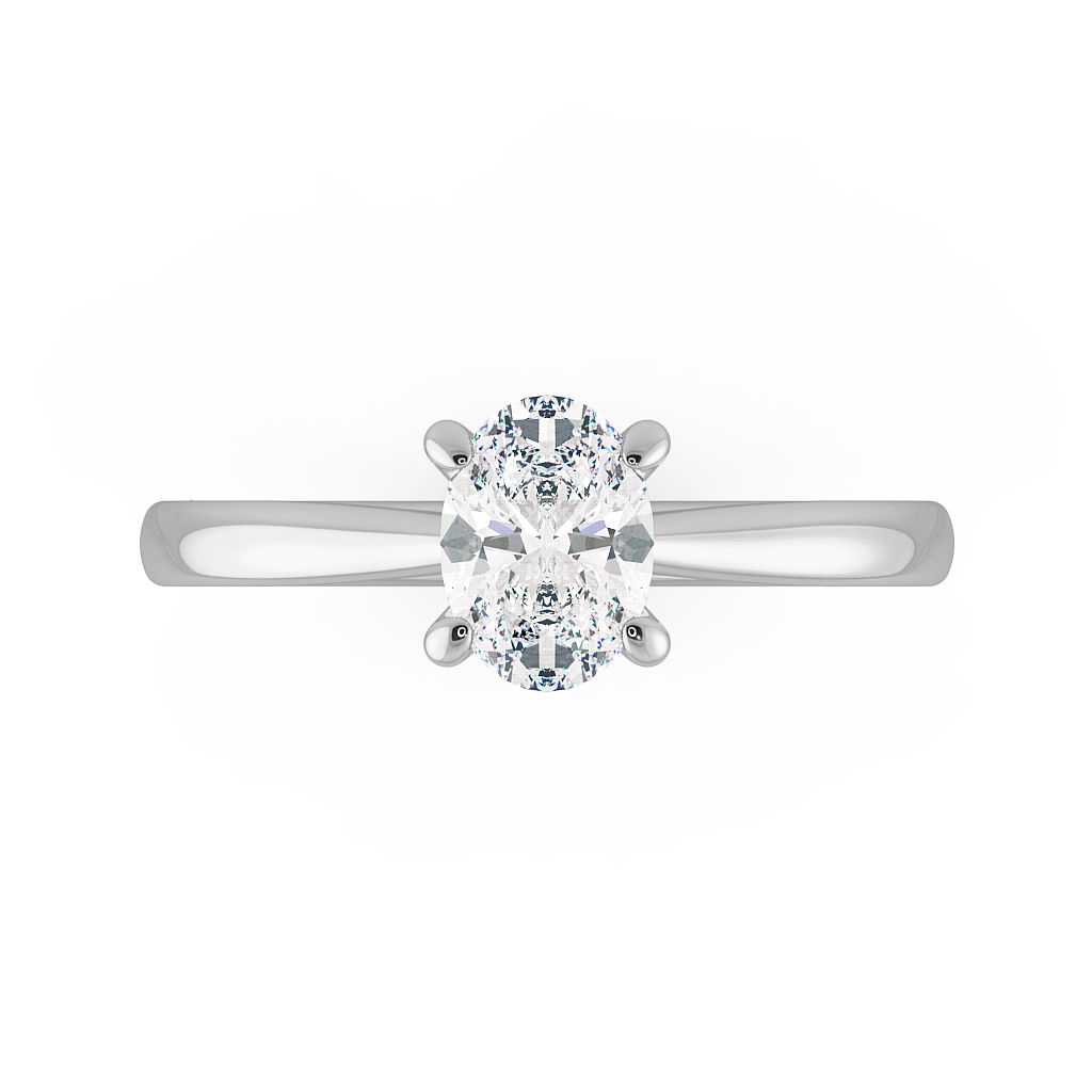 Oval Solitaire Engagement Rings