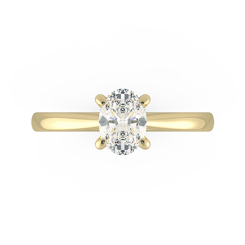 Oval Solitaire Engagement Rings