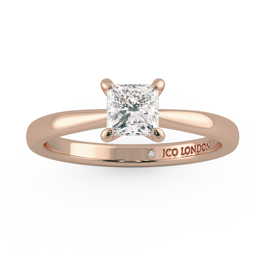 Princess Solitaire Engagement Rings